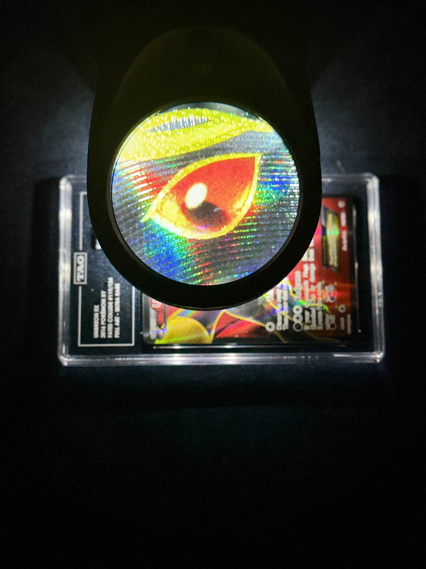 FlawFinder Pro - Viseur 2,8” Caméra d'inspection de cartes TCG et de sport avec éclairage LED et UV