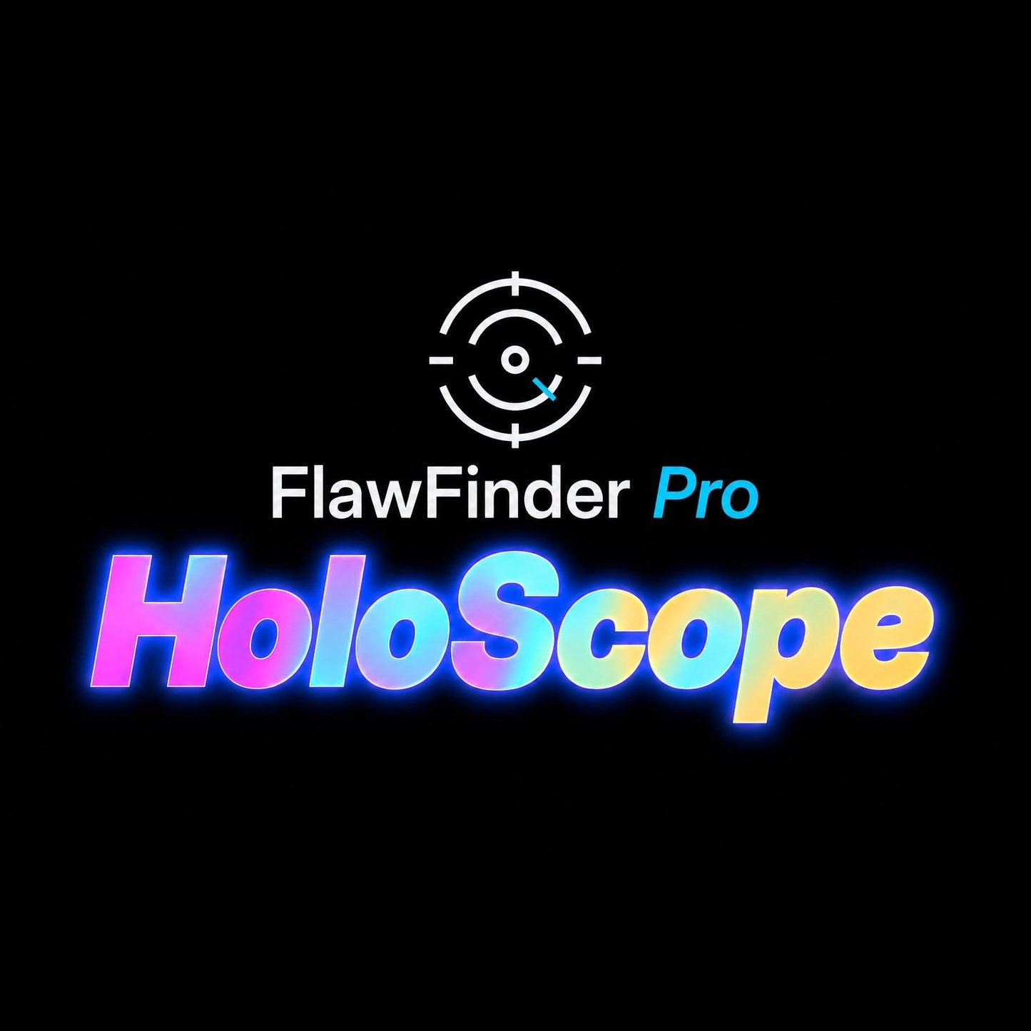 FlawFinder HoloScope Pro — large-screen card inspection camera