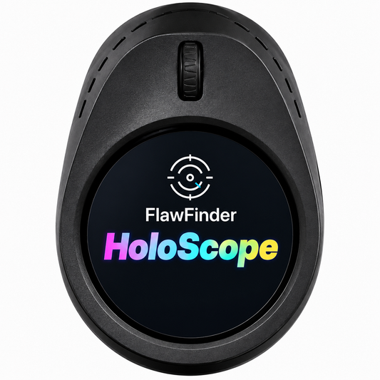 FlawFinder Pro - 2.8” Viewfinder  LED & UV Lighting TCG & Sports Card Inspection Camera
